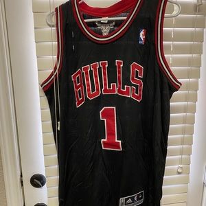 Adidas Black Chicago Bulls Jersey Rose Size M